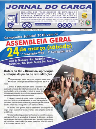 Jornal do Carga – Março 2018