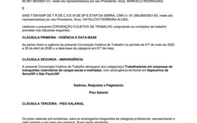 Registrada CCT 2025/2026